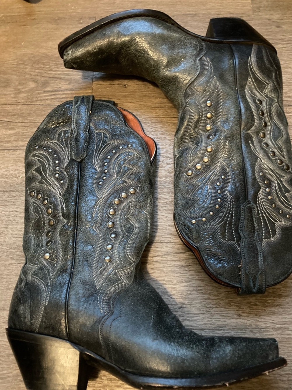 Dan post gray western boots